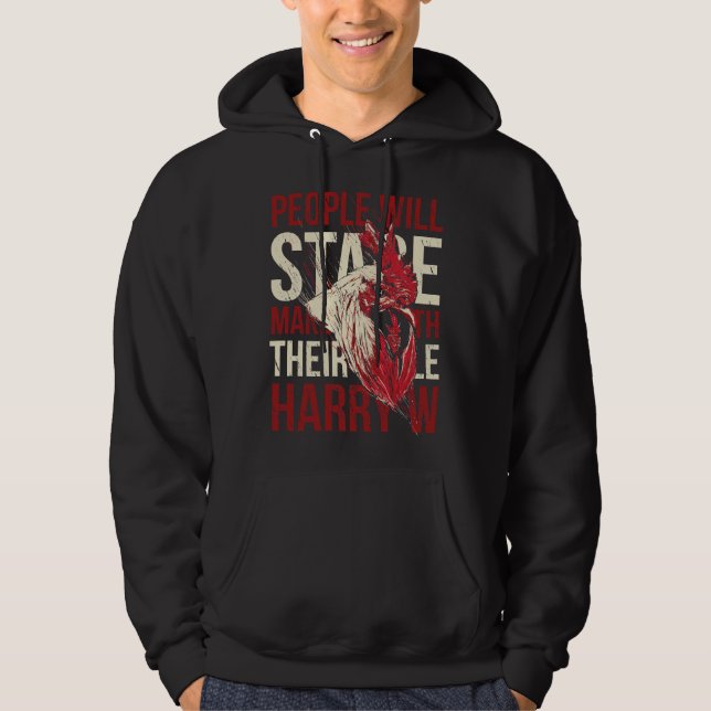 Chicken Stare   Hoodie (Front)