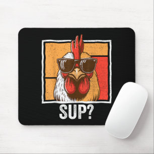 Chicken Sunglasses Animal Farm Funny For Farmer Mouse Mat
