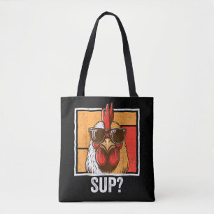 Chicken Sunglasses Animal Farm Funny For Farmer Tote Bag