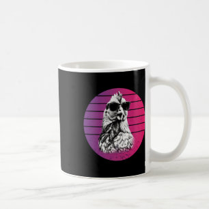 Chicken Sungles Cool Sketch Feathers Humor Animal  Coffee Mug