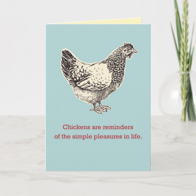 Chicken sympathy card (Front)