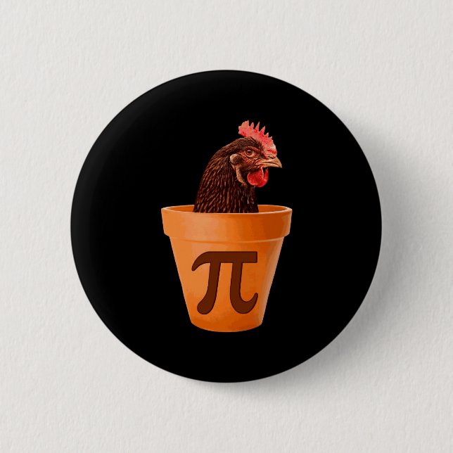 Chicken T And I Dont Care  6 Cm Round Badge (Front)