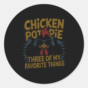 Chicken T E Farm Humor Funny Chicken Laugh Moment  Classic Round Sticker