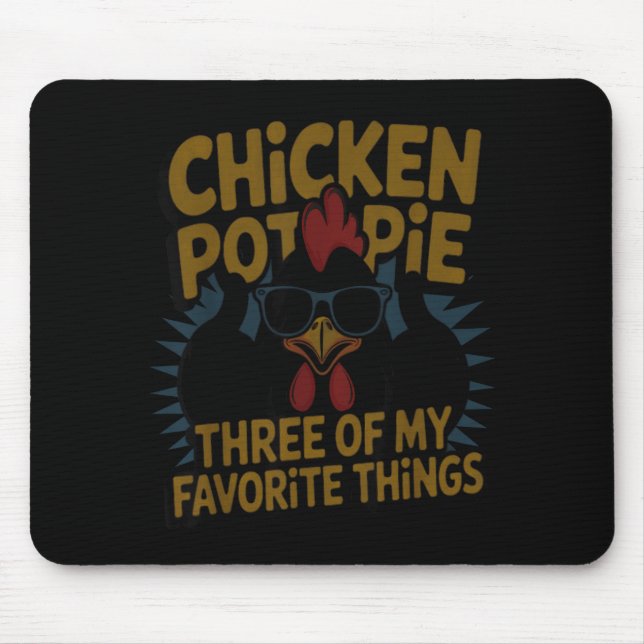 Chicken T E Farm Humor Funny Chicken Laugh Moment  Mouse Mat (Front)