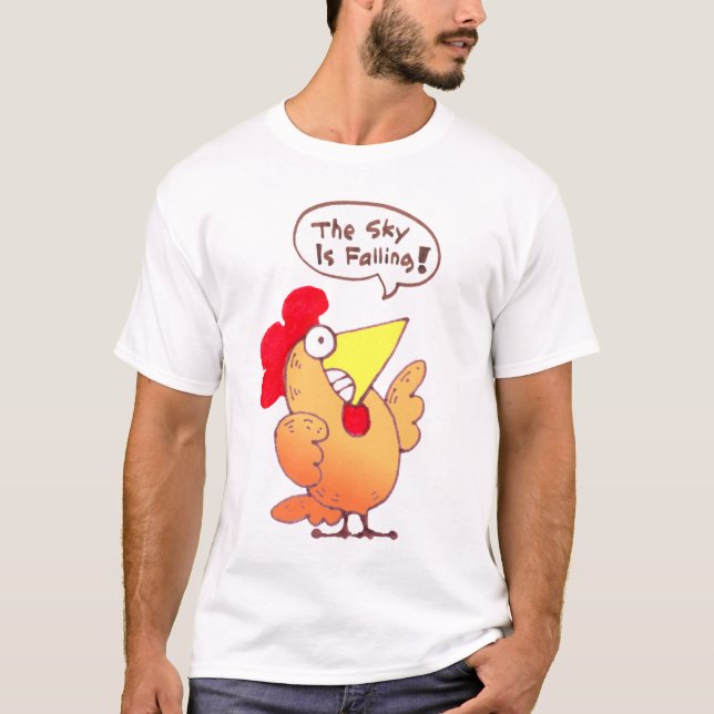 Chicken T Shirt | Cartoon Chicken Little Tee Shirt (Front)
