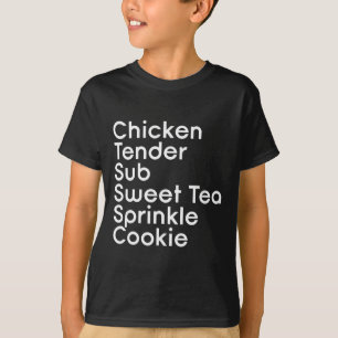 Chicken Tender Sub Sweet Tea Sprinkle Cookie - Pub T-Shirt