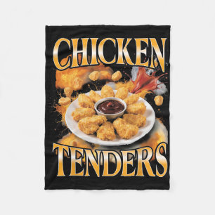 Chicken Tenders Funny Bootleg Foodie Fleece Blanket