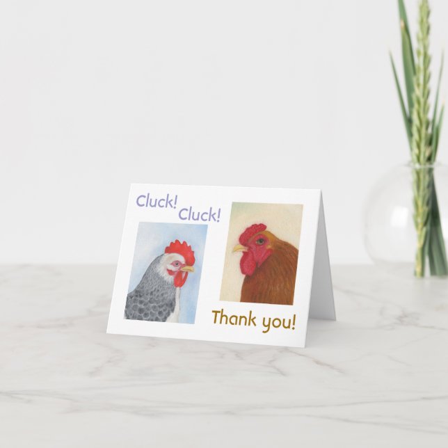 Chicken Thank You card (Front)