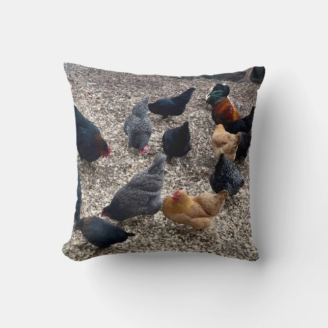 Chicken Throw Pillow (Front)