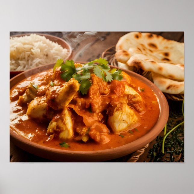 Chicken Tikka Masala Curry with Rice  Poster (Front)