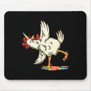 Chicken Unicorn Yoga Pose Hen  Mouse Mat