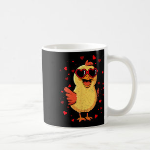Chicken Valentine Sungles Heart Cute Lovers Coffee Mug