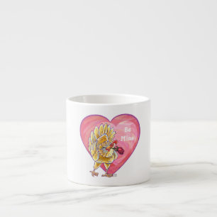 Chicken Valentine's Day Espresso Cup