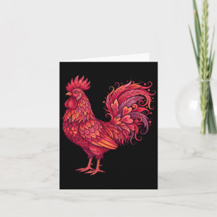 Chicken Valentines Day Heart For Farmers Cute Chic Card