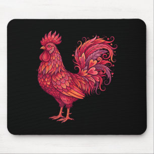 Chicken Valentines Day Heart For Farmers Cute Chic Mouse Mat
