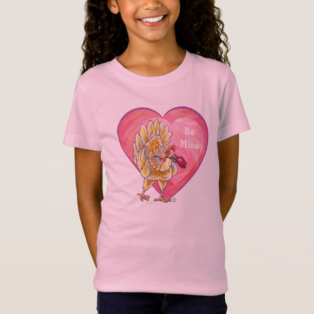 Chicken Valentine's Day T-Shirt (Front)