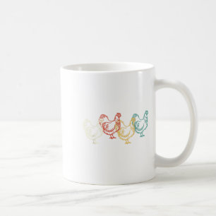 Chicken Vintage T Shirt Funny Poultry Farmer Gifts Coffee Mug