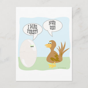 Chicken vs Egg Showdown! Postcard