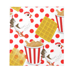 chicken waffles notepad