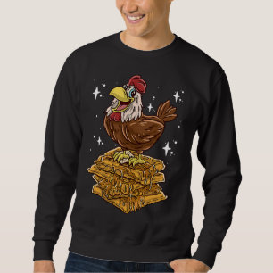 Chicken Waffles Waffle Joke   Sweatshirt