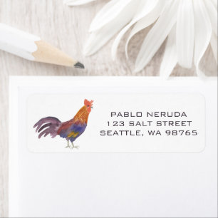 Chicken Watercolor CUSTOM Mailing