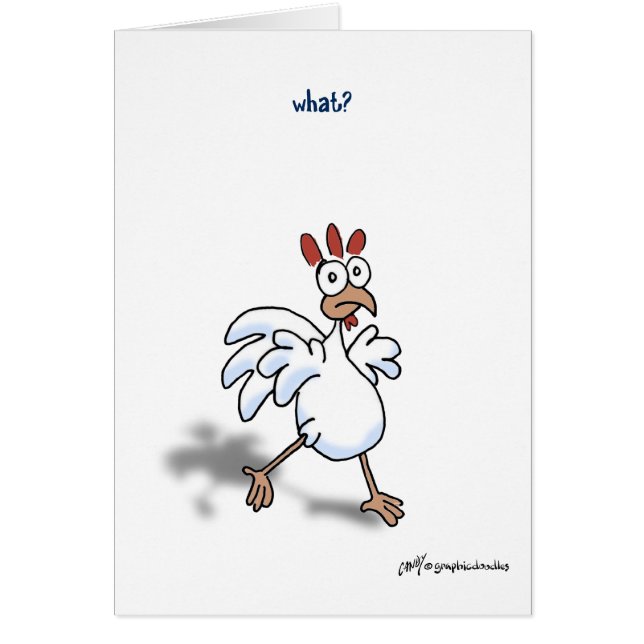 chicken what? card! (Front)