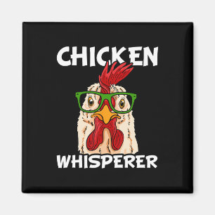 Chicken Whisperer Chicken Farmer Nerd Farm Rooster Magnet