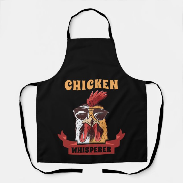 Chicken Whisperer Distressed Poultry Farmer Gift  Apron (Front)