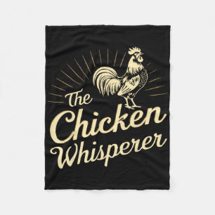 Chicken Whisperer Farm Funny Gifts For Chicken Lov Fleece Blanket
