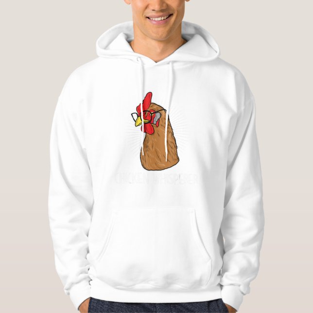 Chicken Whisperer Outfit Poultry Farmer Egg & Roos Hoodie (Front)