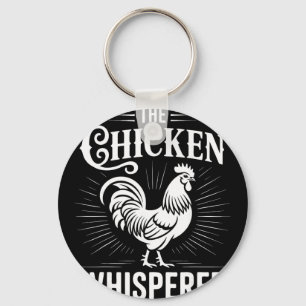 Chicken Whisperer Poultry Farmer Rooster _2 Key Ring