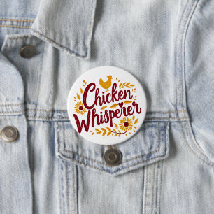 Chicken Whisperer Rustic Farmhouse Cottagecore 7.5 Cm Round Badge