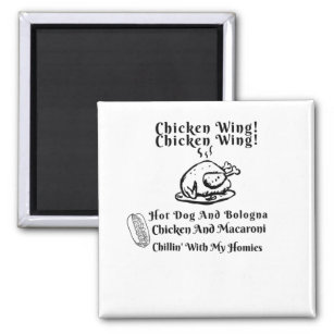 Chicken Wing Chicken Wing Hot Dog And Bologna Magnet