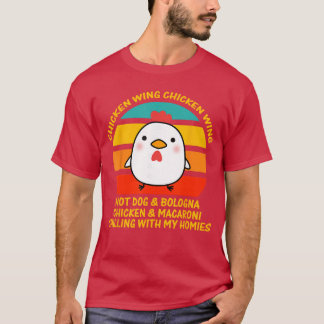Chicken Wing Chicken Wing Hot Dog and Bologna oddl T-Shirt