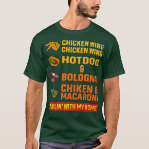 chicken wing chicken wing hot dog and bologna T-Shirt