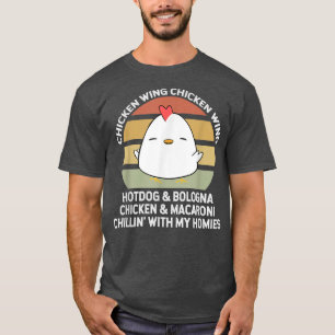 Chicken Wing Chicken Wing Hot Dog and Bologna T-Shirt