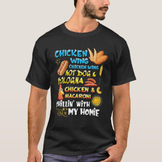 Chicken Wing Chicken Wing Hot Dog And Bologna Todd T-Shirt