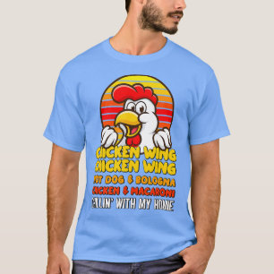 Chicken Wing Chicken Wing Hotdog and Bologna T-Shirt