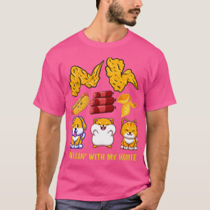 Chicken Wing Chicken Wing Hotdog and Bologna T-Shirt