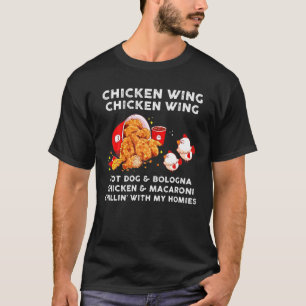 Chicken Wing Chicken Wing Kids Hot Dog Bologna T-Shirt