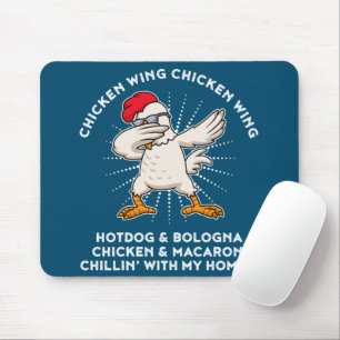Chicken Wing Chicken Wing Shirt Song Lyric Hot Dog Mouse Mat