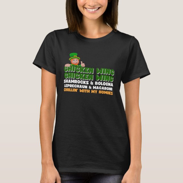 Chicken Wing Chicken Wing Song Hot Dog Bologna St  T-Shirt (Front)
