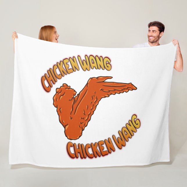 Chicken Wing Fleece Blanket, All Sizes Blanket (In Situ)