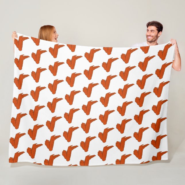 Chicken Wing Fleece Blanket, All Sizes Blanket (In Situ)