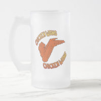 Chicken Wing Frosted Glass Mug