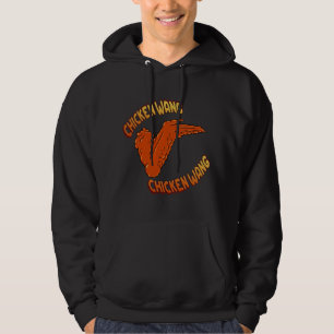 Chicken Wing Men's Basic Hooded Sweatshirt