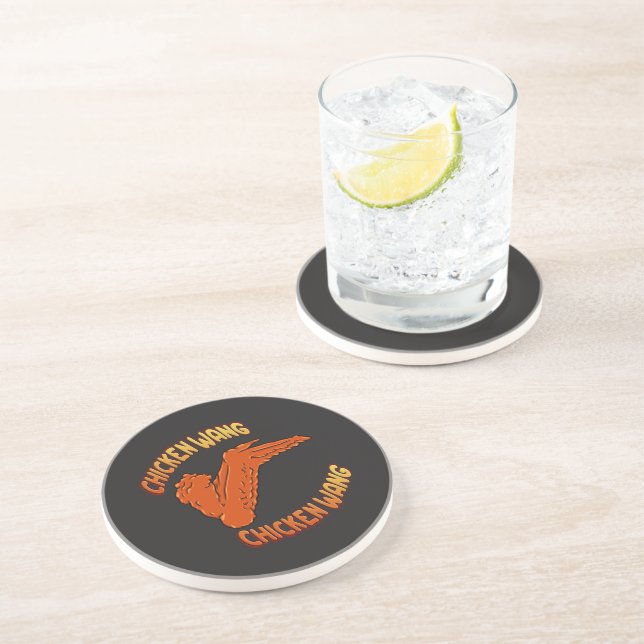 Chicken Wing Sandstone Coaster (Side)