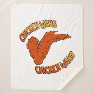 Chicken Wing Sherpa Blanket