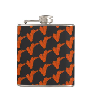 Chicken Wing Vinyl Wrapped Flask