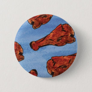 Chicken Wings 6 Cm Round Badge
